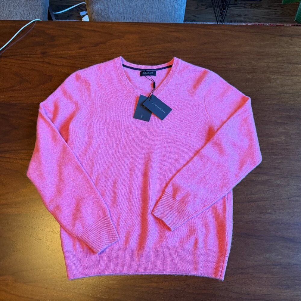 Gender Neutral Naadam Cashmere V-Neck Pullover